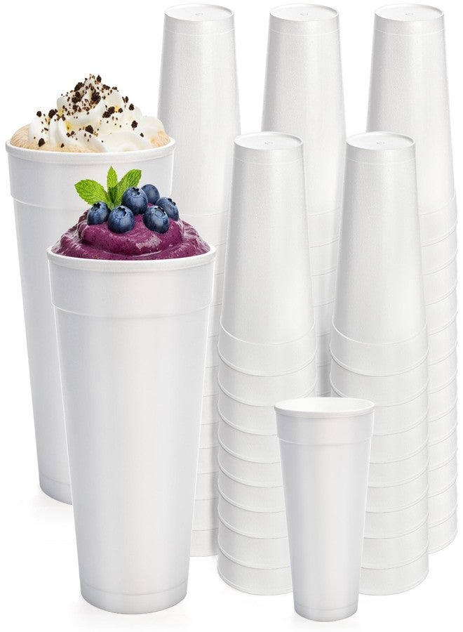 ZENFUN 30 Pc Large Disposable Foam Cups, 30 Oz White Insulated Foams Cup, Foam Drinking Cups for Coffee, Cold Drinks, Hot Beverages, Water, Tea, Juice, Cocoa, Party, Office, Home, Picnic, Events - Image 1